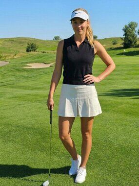 Nike Golf Dri-Fit White Skort Size 6 Tennis Golf Athletic
